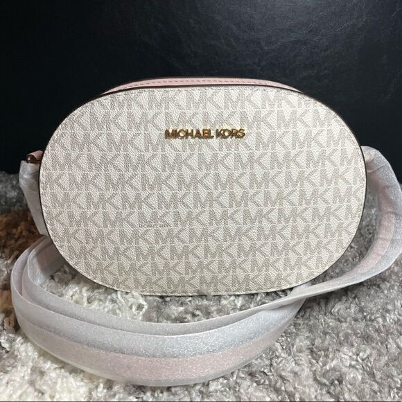 NWT Michael Kors Jet Set Logo Crossbody Bag - Picture 1 of 8